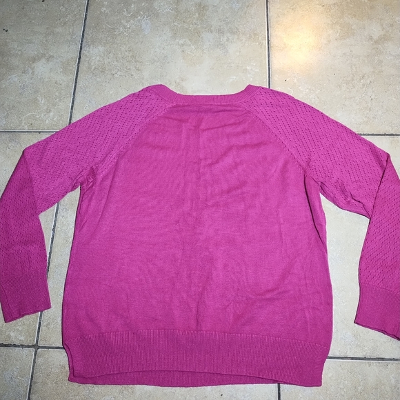 Reitmans Fushia Pink Knit Sweater Size XLP - Picture 2 of 11